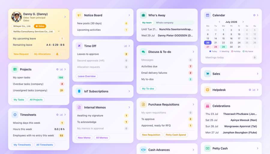The Rapid OS dashboard — manager view, live demo data